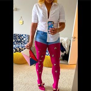 Custom crystal embellished tights